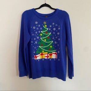 L.O.L. Vintage Ugly Christmas Sweater | Blue Long Sleeve